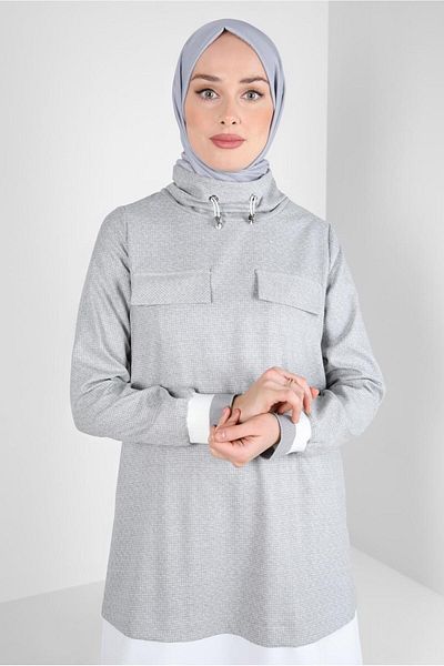 Alvina GIRLED COLLAR TUNIC 44316