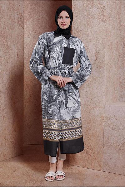 Alvina 44772 Patterned Linen Tunic - Effect Design