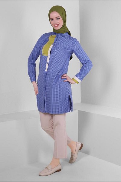 Alvina GINGER PATTERNED SHIRT TUNIC 43645