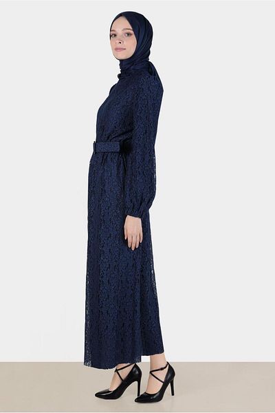 Alvina Lace Belted Dress - 42814