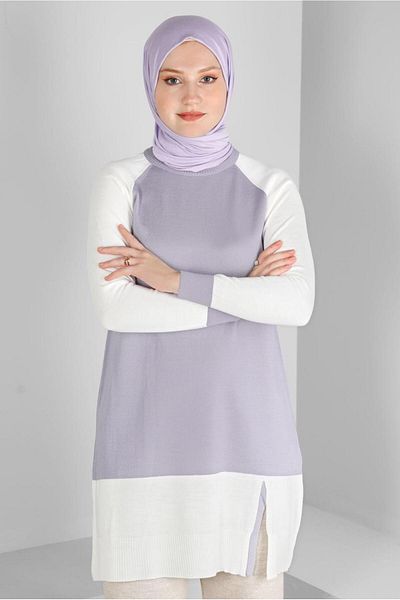Alvina COLOR BLOCKED KNITWEAR TUNIC 43168