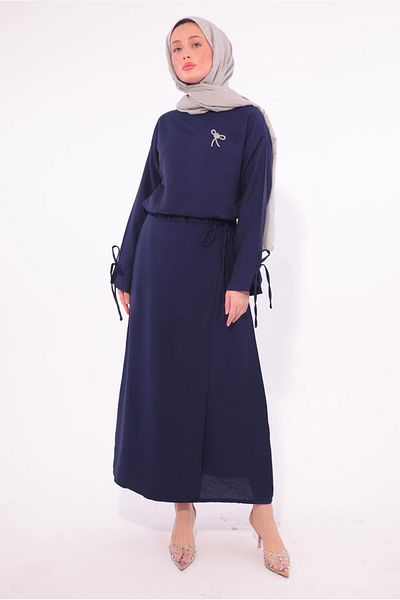 TRENDTESETTÜR Γυναικείο Navy Blue καρφίτσα Etelyi Suit T 7974