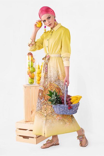 Alvina Patterned Long Tunic 4049