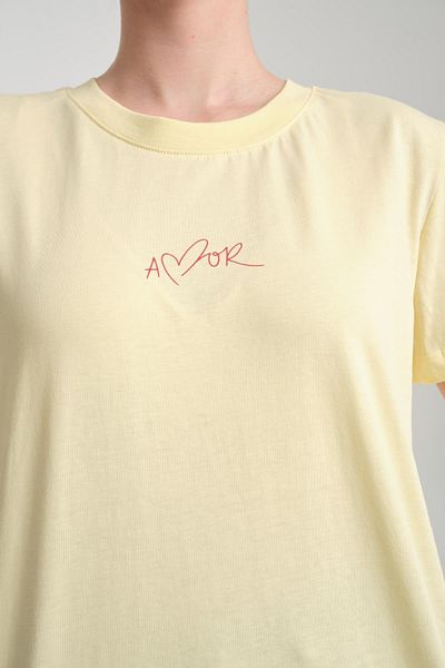 Store 100% Cotton, Relaxed Fit Short Sleeve T-Shirt - Stylish Amour Lettering