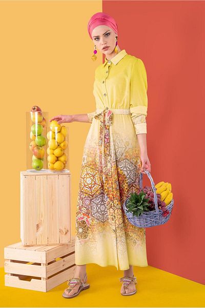 Alvina Patterned Long Tunic 4049