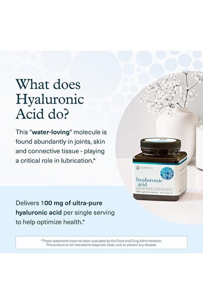Youtheory Advanced Hyaluronic Acid Formula, 120 Tablets