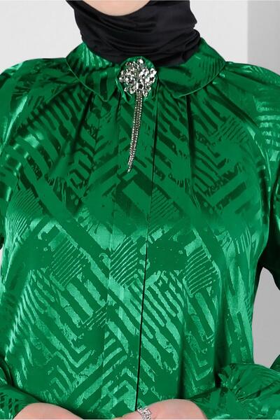 Alvina Patterned Satin Tunic with Accessories 43683