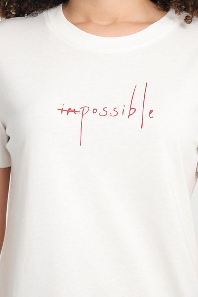 Store 100% Cotton Relaxed Fit Crew Neck T-Shirt - Minimalist Text Design
