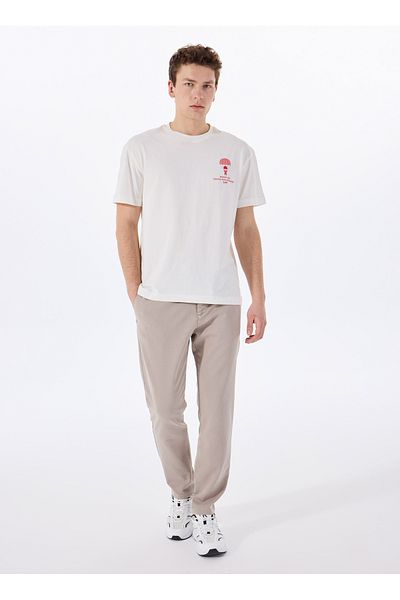 GMG FIRENZE Gmg Firenze Normal Waist Normal Leg Slim Fit Beige Men's Pants Gu25Mss01013