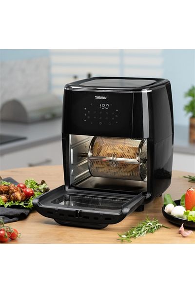 Zelmer Friteuza cu aer cald Zelmer ZAF7120, 1700 W, 12 L, 10 programe automate, accesoriu rotisor