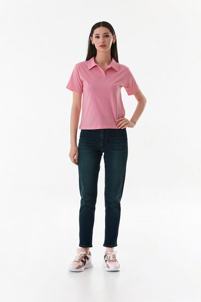 Fulla Moda Basic Polo T-Shirt με λαιμόκοψη
