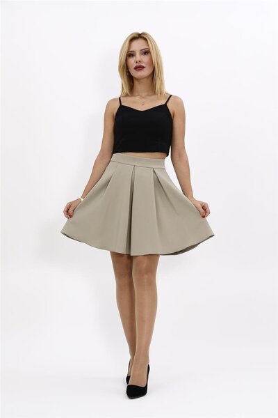 ÖNDER ÖZSOY Kısa Kloş Etek-Bambu