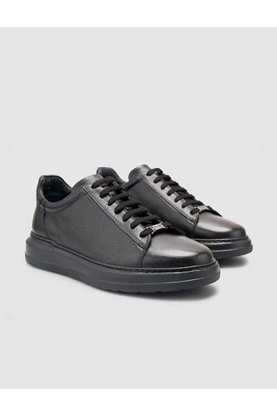 Cabani Pantofi sport pentru bărbați, 100% piele naturală, negre