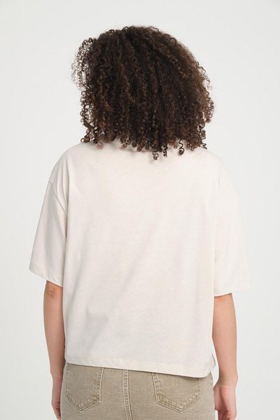 Store 100% Cotton Crew Neck Short Sleeve T-Shirt - Stylish Heart Detail