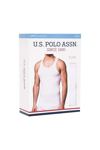 U.S. Polo Assn. Ανδρικό Λευκό Η.Π.Α. Polo Assn. Παπούτσια Athlete 2 Pack Βαμβακερά