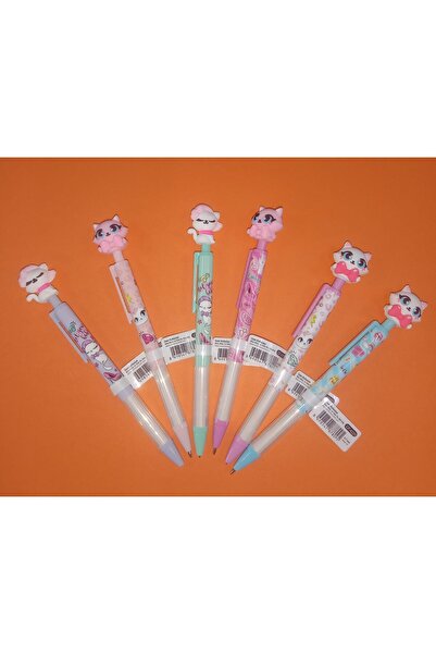 Dolphin KEDİ FİGÜR VE BAŞLIKLI 0,7 MM VERSATİL MEKANİK KALEM