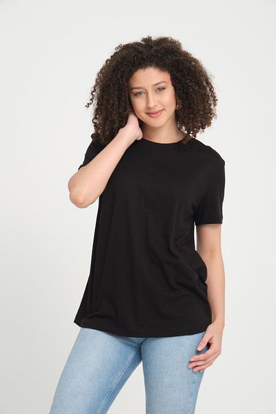Store 100% Cotton Short Sleeve Crew Neck Basic T-Shirt