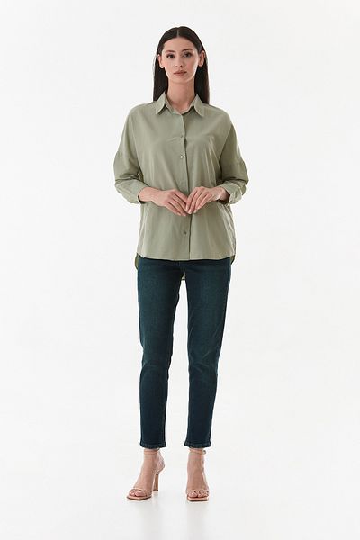 Fulla Moda Πουκάμισο Oversize Cut Basic