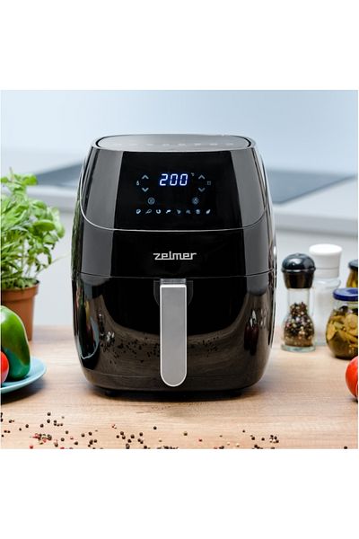 Zelmer Friteuza cu aer cald Zelmer ZAF5500B, 1500 W, 5 L, 8 programe automate