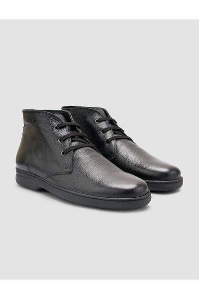 Cabani 100% Genuine Leather Black Men's Casual Boots
