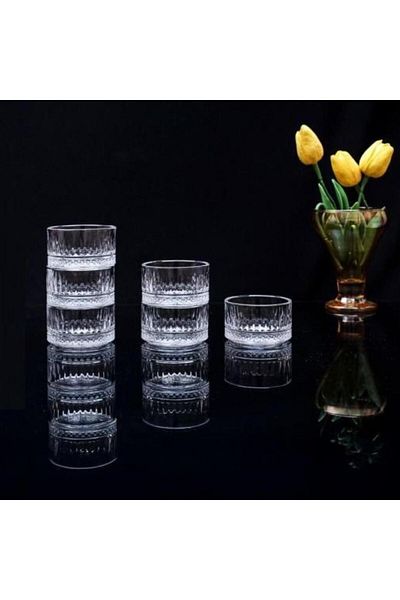 Atbyhome 6-Piece Glass Bowl Sauce Bowl Pudding Dessert Ice Cream Set