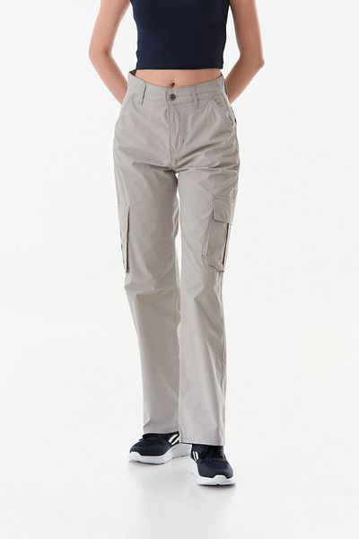 Fulla Moda Parachute Fabric Trousers with Cargo Pockets