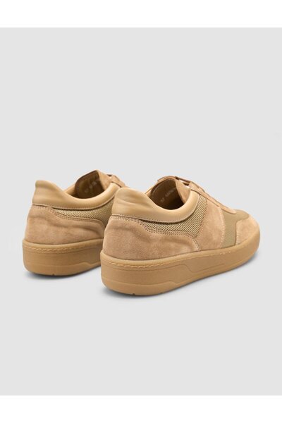 Cabani 100% Genuine Leather Suede Tan Women's Sports Shoes
