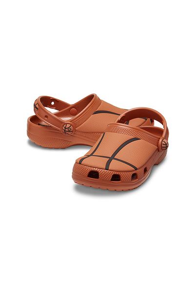 Crocs Unisex Παιδικό Κλασικό Μπάσκετ Clog K Παντόφλες - Πορτοκαλί