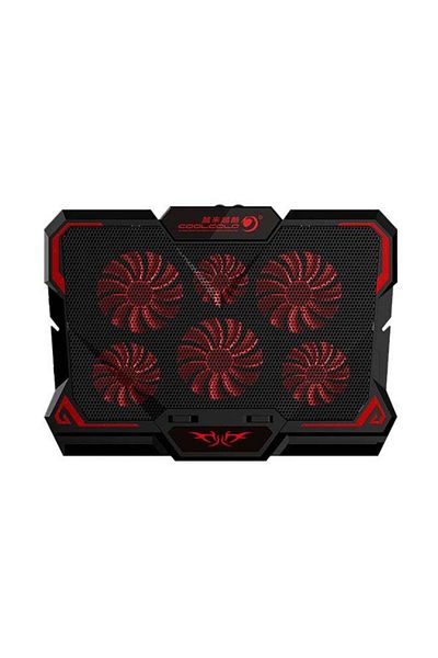 Generic Laptop Cooling Fan With USB Cable and Adjustable Height Red