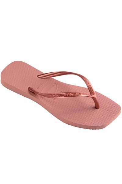Havaianas Slim Square Women's Slippers - Dusty Rose