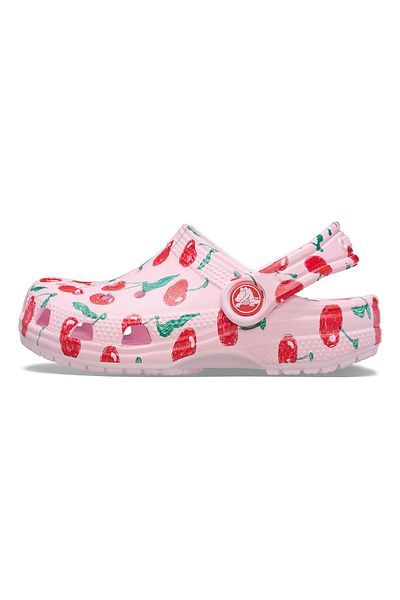 Crocs Ροζ κοριτσίστικες κλασικές παντόφλες Fresh Fruits Clog K