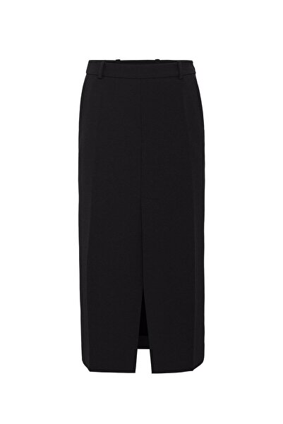 Antioch Black Slit Women's Pencil Skirt
