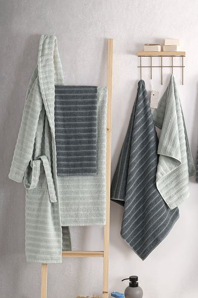 ZEBRA CASA Rena 6-Piece Family Bathrobe Set