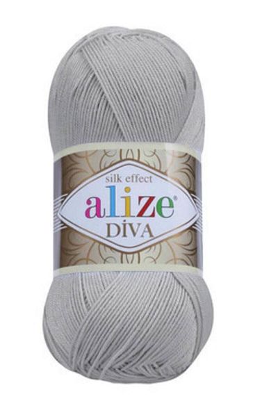 Alize Καλοκαιρινό φόρεμα Diva Mercerized 355 Grey Knit Crop - Μαγιό μπικίνι με κορδόνι