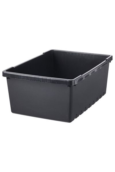 IKEA IKEA UPPSNOFSAD Storage Box, Black, 35x25x14 cm, 9L – Durable & Recyclable Organizer