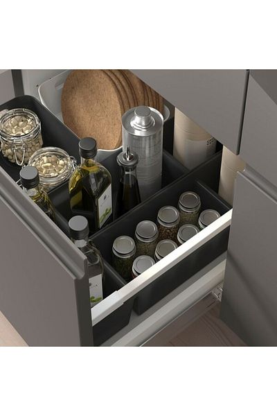 IKEA UPPDATERA Box, Anthracite, 50x12 cm – Sleek Drawer Organisation Solution