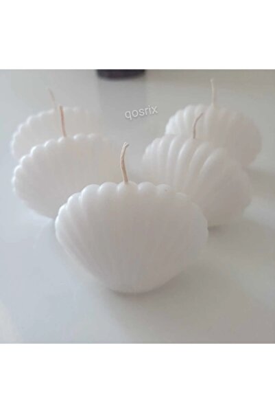 Handmade Özel Mini İstiridye Mum Davet Nikah Söz Nişan Kına Hediyeligi