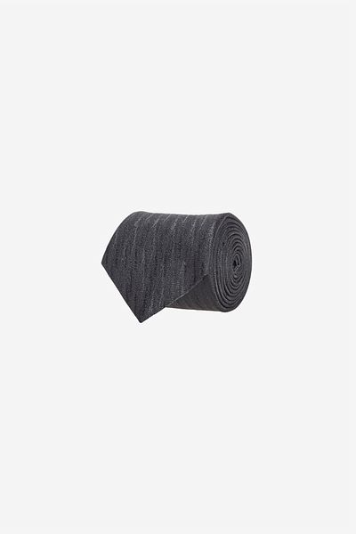 ALTINYILDIZ CLASSICS Men's Black-Grey Patterned Tie