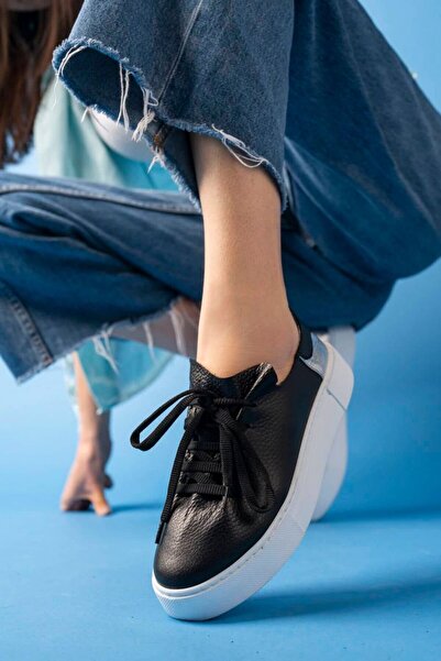 inyola بيج - 2054 حذاء رياضي نسائي من الجلد الطبيعي