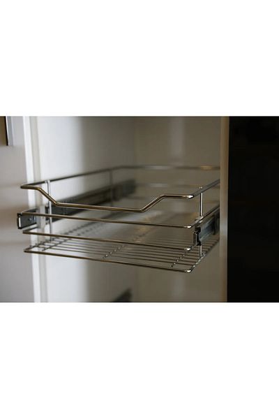 YILDIZ AKSESUAR TR Telescopic Rail Luxury In-Cabinet Drawer with Brake 36.4 Cm
