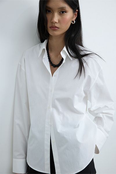 Suud Collection Cămașă oversize din hârtie albă