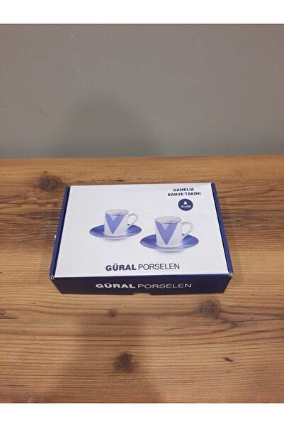 Güral Porselen طقم فناجين قهوة جورال بورسلين كاميليا 4 قطع لشخصين