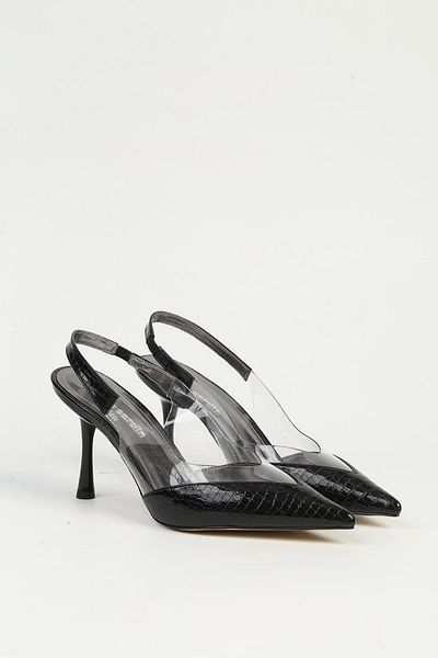 Pierre Cardin Μαύρα γυναικεία παπούτσια με τακούνι PC-54501