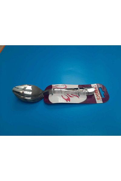 Tercan çelik Tablespoon 6 Pieces Tercan Crescent Quality Long Lasting Tablespoon