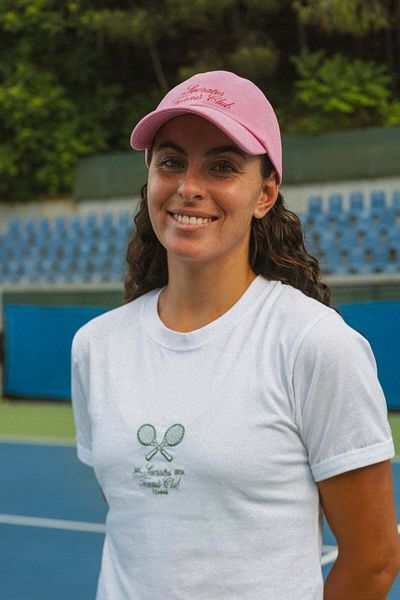 Socrates Tennis Club Ελαφρύ γυναικείο μπλουζάκι - Λευκό