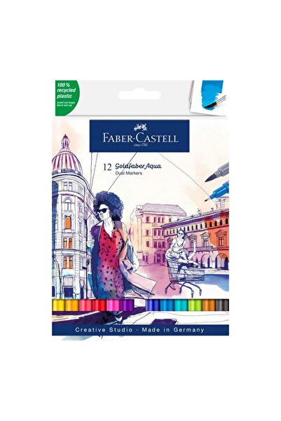 Faber Castell Goldfaber Aqua Çift Uç Markör Kalem 12'li