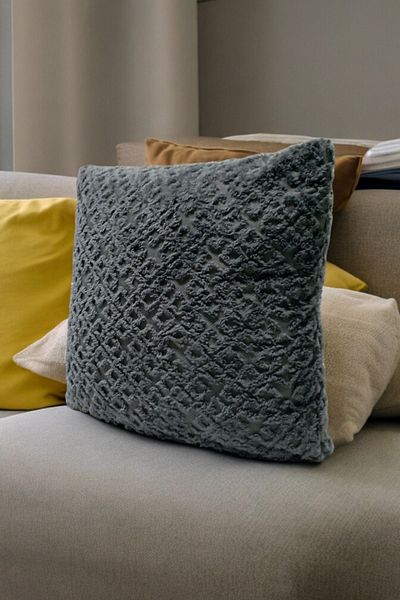 Mislina Home Față de pernă decorativă boemă gri - 45x45 cm pernă cu model autentic