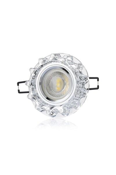 Cata 3 W Karanfil Led Cam Spot Kasası - Sarı Işık (4000K) - Yuvarlak - Sıva A...