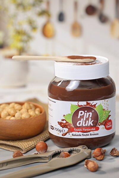 Pinduk Fındık Parçacıklı Kakaolu Fındık Kreması (%23 Fındık) 700 Gr