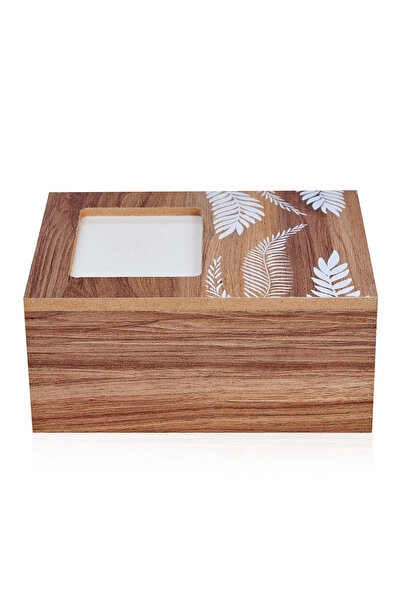 Eq deco Ahşap Dekoratif Kutu Anı Kutusu Fotoğraf Çerçeveli Kutu Çok Amaçlı Düzenleyici